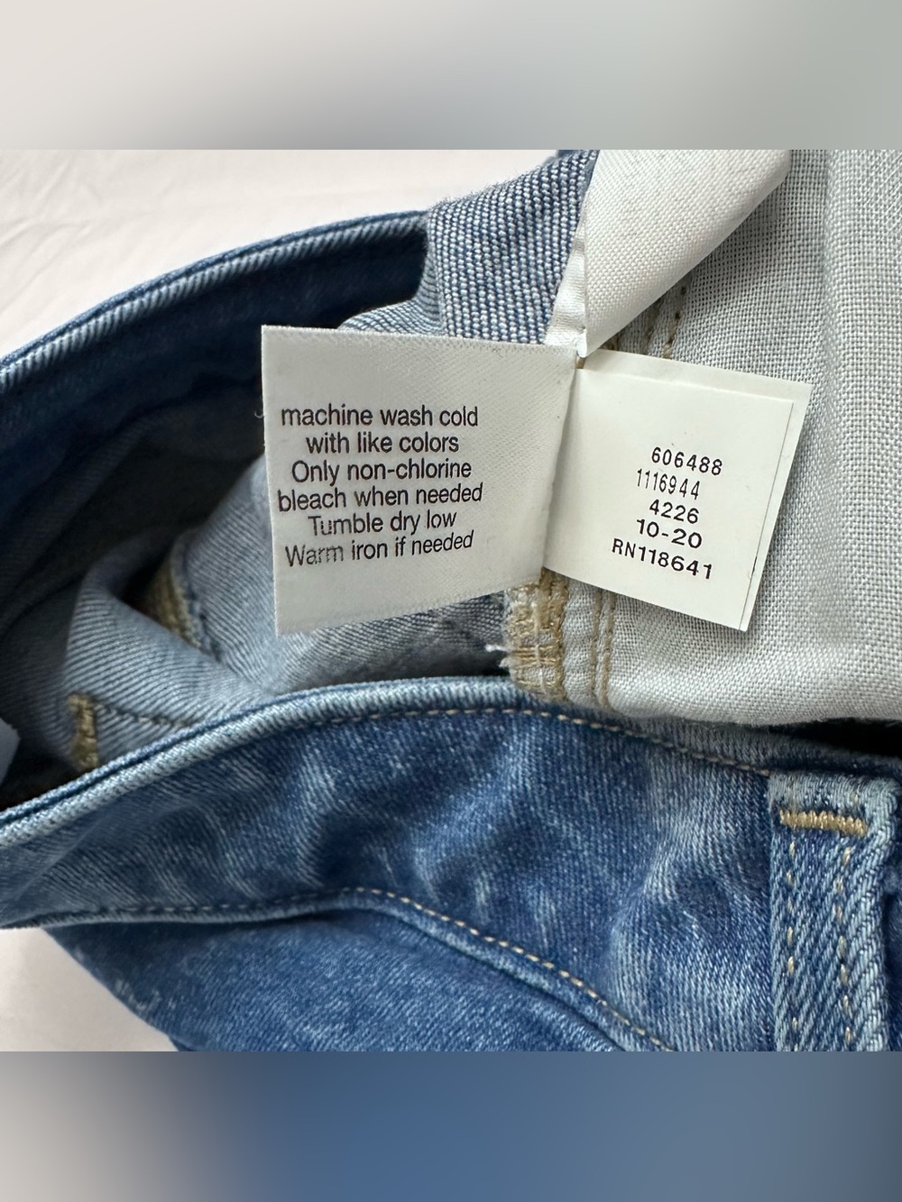 Lane Bryant Blue Skinny Jeans with Center Seams - Picture 6 of 6